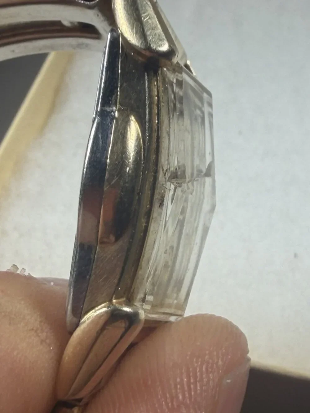 1953 Bulova L3 Curved Tank Manual Wind Wristwatch Small Seconds Runs? AS-IS VTG